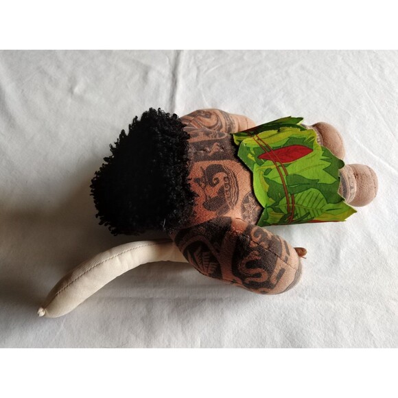 Disney Moana Maui ~9" Plush Just Play Stuffed Toy Doll With Hook Polynesian - Picture 10 of 13